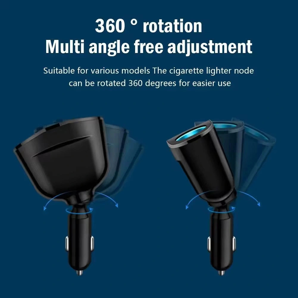 Car Cigarette Lighter 12V-24V Socket Splitter-ولاعة السجائر في السيارة بمقبس 12 فولت - 24 فولت-Auto-Emporio-Kuwait.0