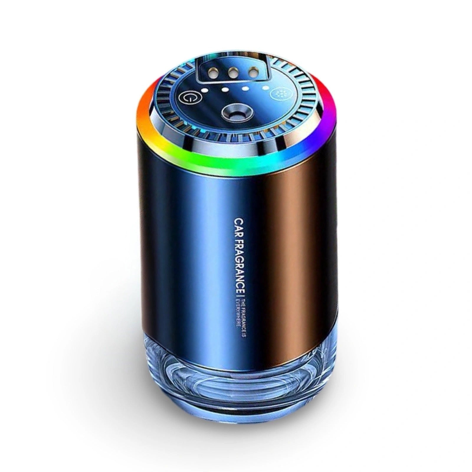 Car Fragrance Diffuser Triple LED Lights with Essential Oil (50 ml)-موزع عطور السيارة بأضواء LED ثلاثية مع زيت عطري (50 مل)-Auto-Emporio-Kuwait.0