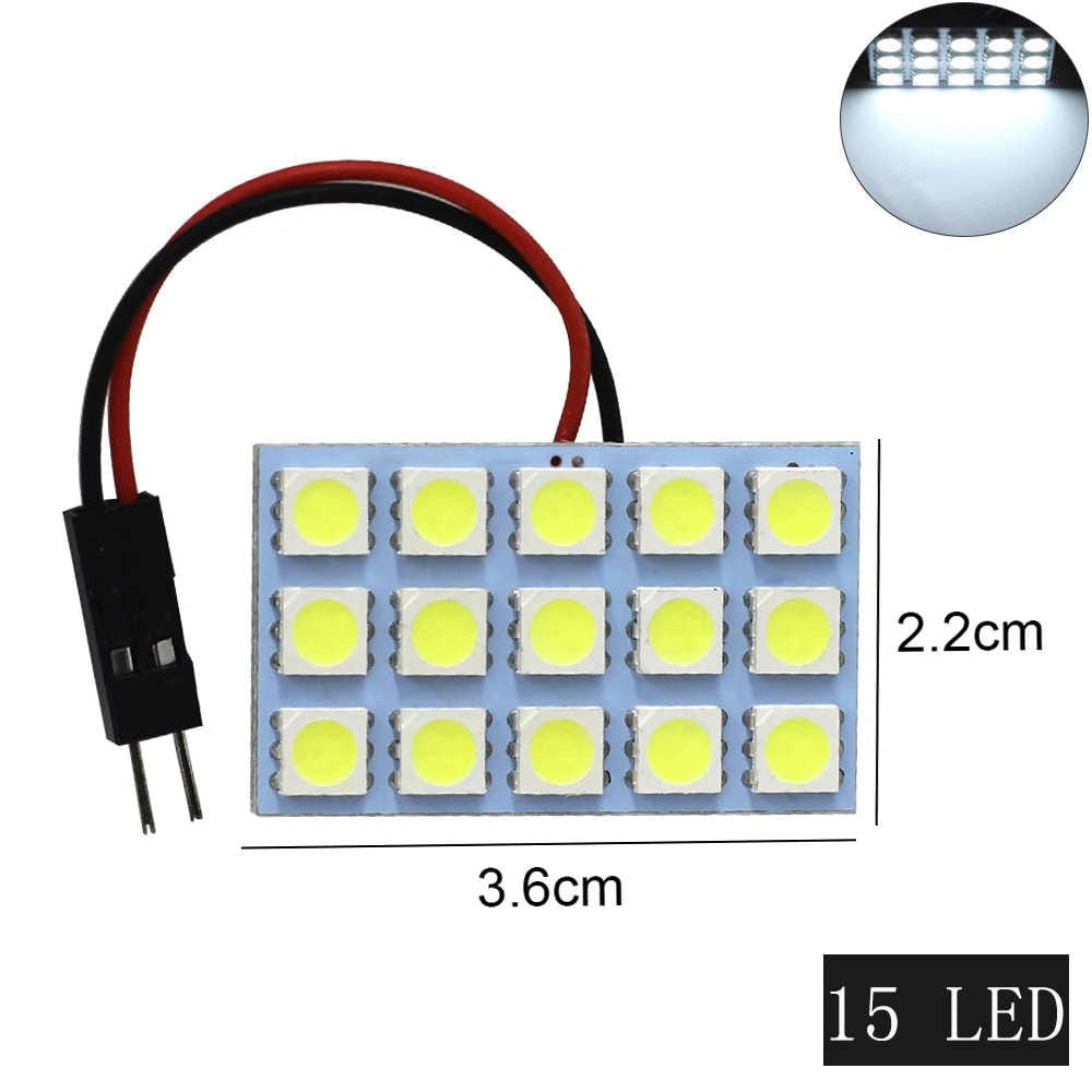 Car Roof LED light 15 SMD 5050-ضوء سقف السيارة LED 15 SMD 5050-Auto-Emporio-Kuwait.0