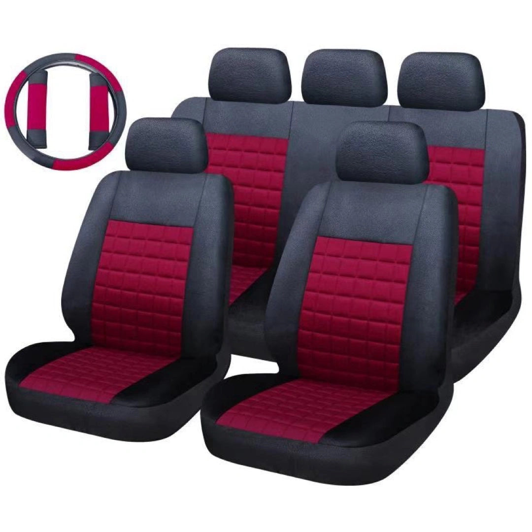 Car Seat Cover (5pcs set)-غطاء مقعد السيارة (طقم 5 قطع)-Auto-Emporio-Kuwait.0