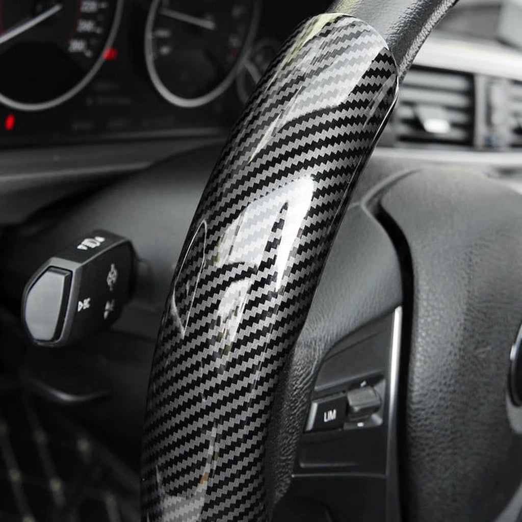 Carbon Fiber Grip Steering Wheel Covers-أغطية عجلة القيادة بمقبض من ألياف الكربون-Auto-Emporio-Kuwait.0