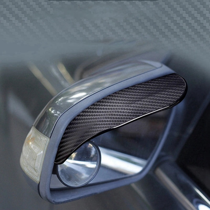 Carbon Fiber Side Mirror Rain Guards (2 pcs)-واقيات المطر للمرايا الجانبية من ألياف الكربون (قطعتان)-Auto-Emporio-Kuwait.0