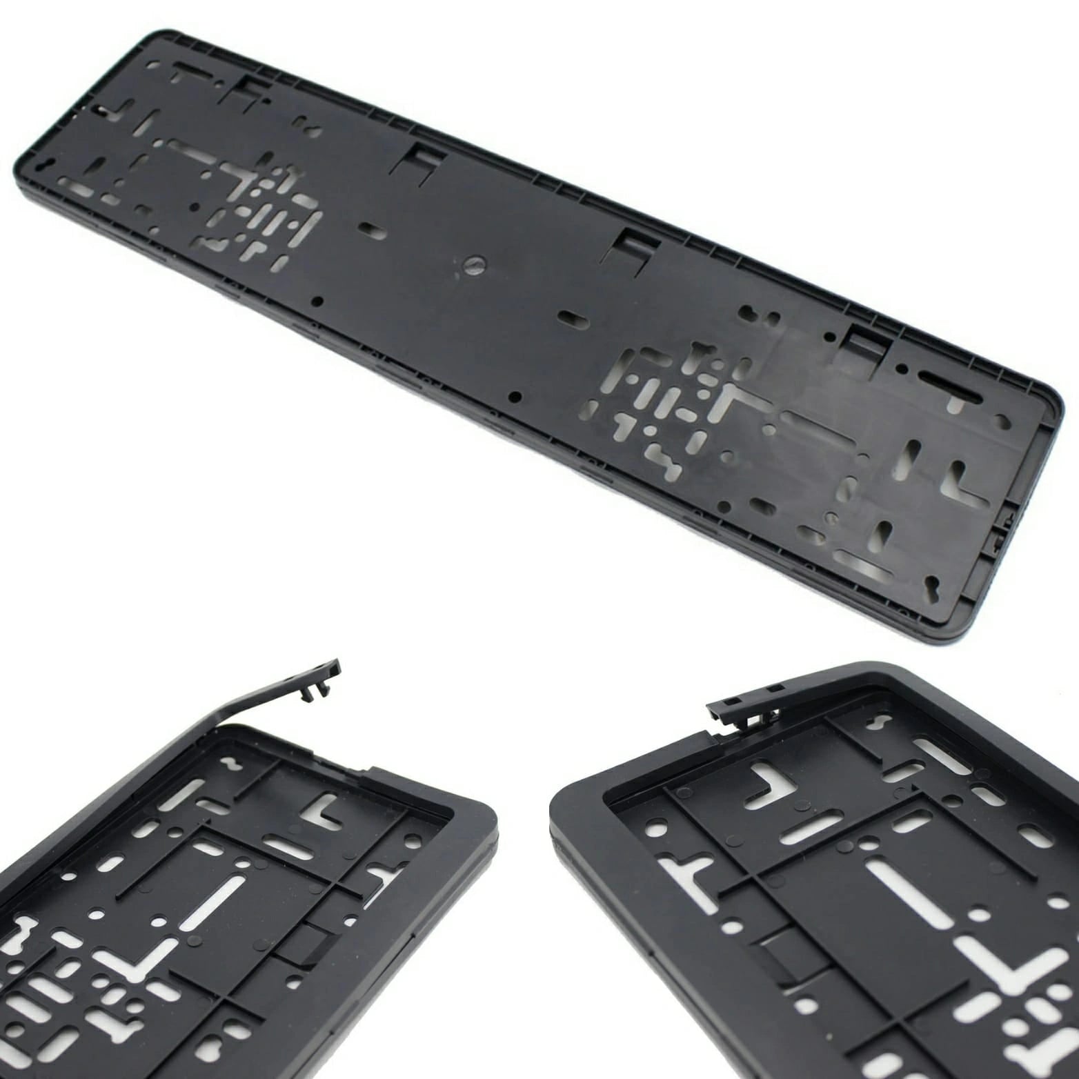 Clip-in License Number Plate Holder (2 pcs)-حامل لوحة رقم الترخيص بمشبك (قطعتان)-Auto-Emporio-Kuwait.0