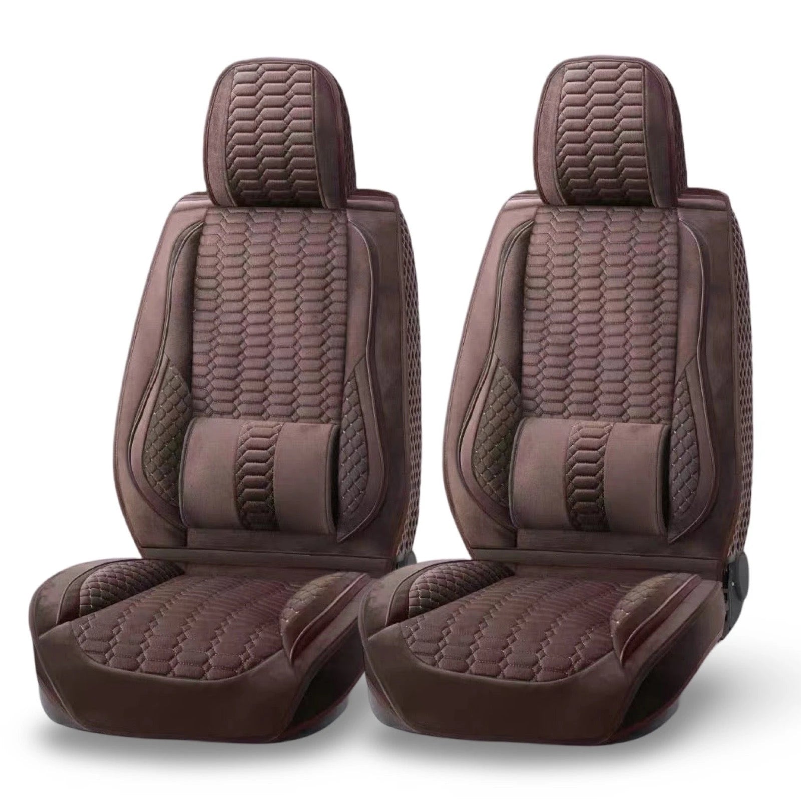 Comfort Velvet Seat Cushions (2 pcs)-وسائد مقعد مريحة مخملية (2 قطعة)-Auto-Emporio-Kuwait.0