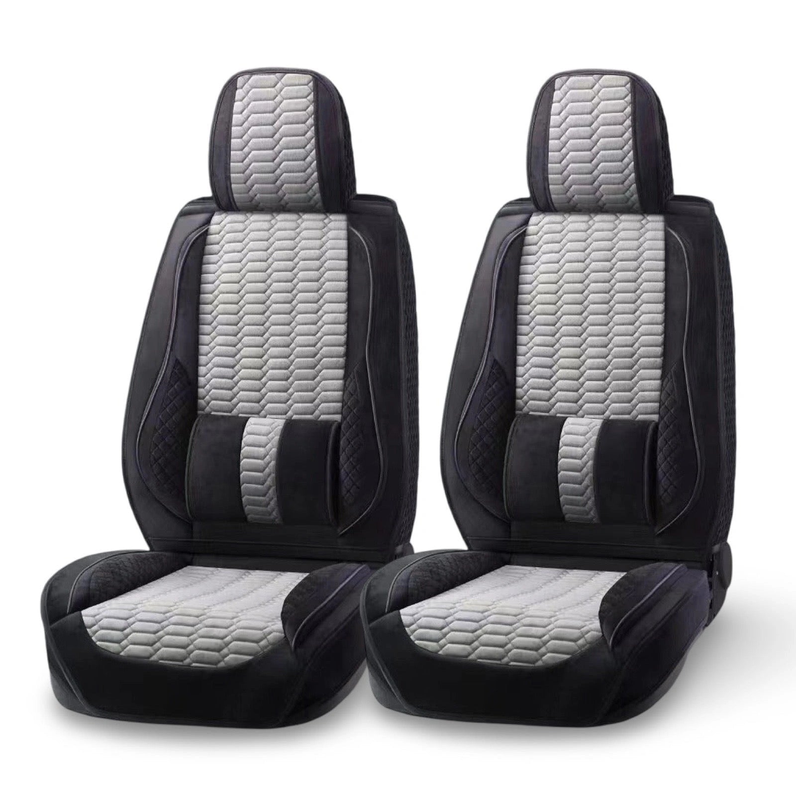 Comfort Velvet Seat Cushions (2 pcs)-وسائد مقعد مريحة مخملية (2 قطعة)-Auto-Emporio-Kuwait.0