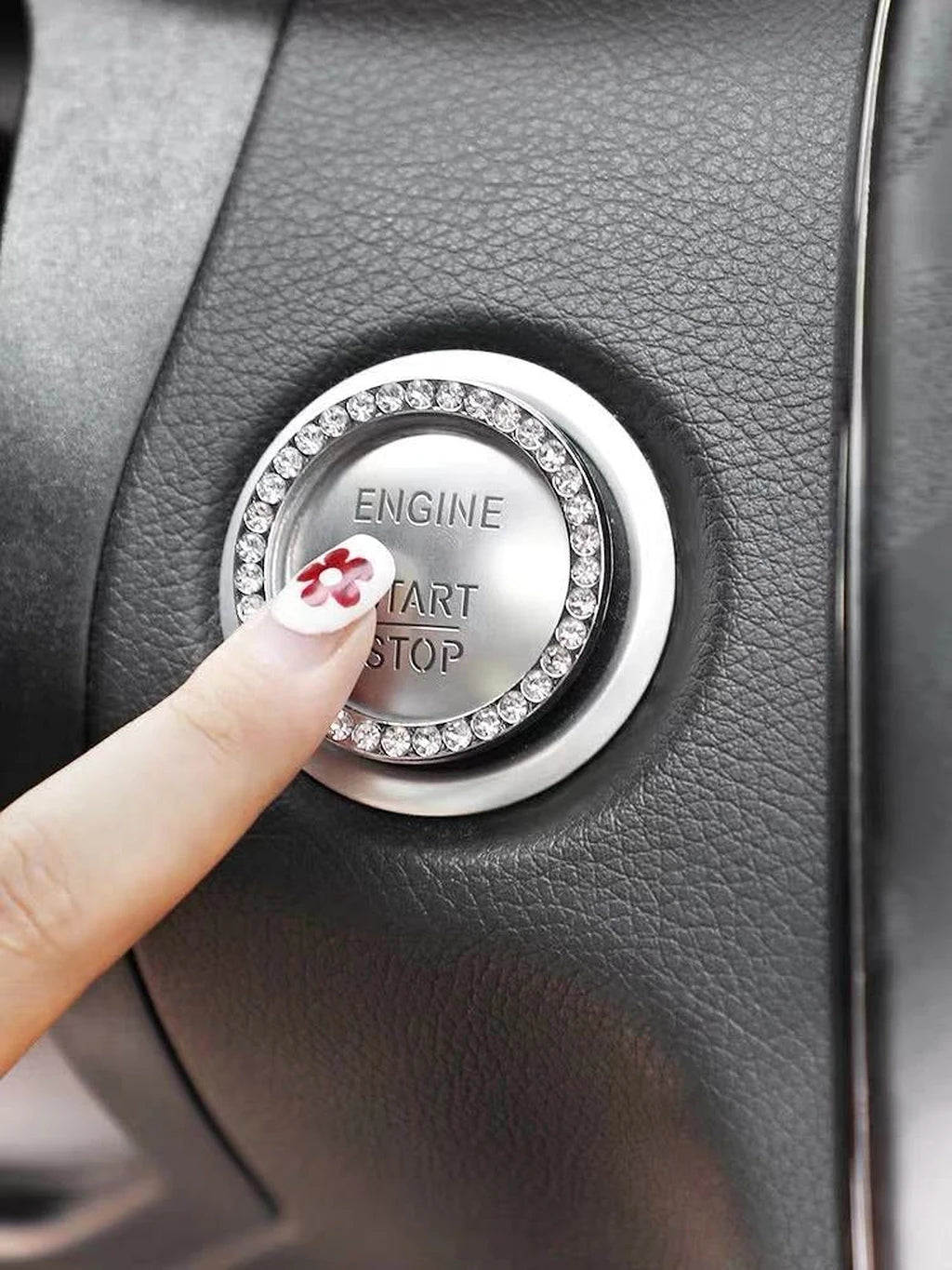 Crystal Ring for Start Stop Button-حلقة كريستال لزر إيقاف التشغيل-Auto-Emporio-Kuwait.0