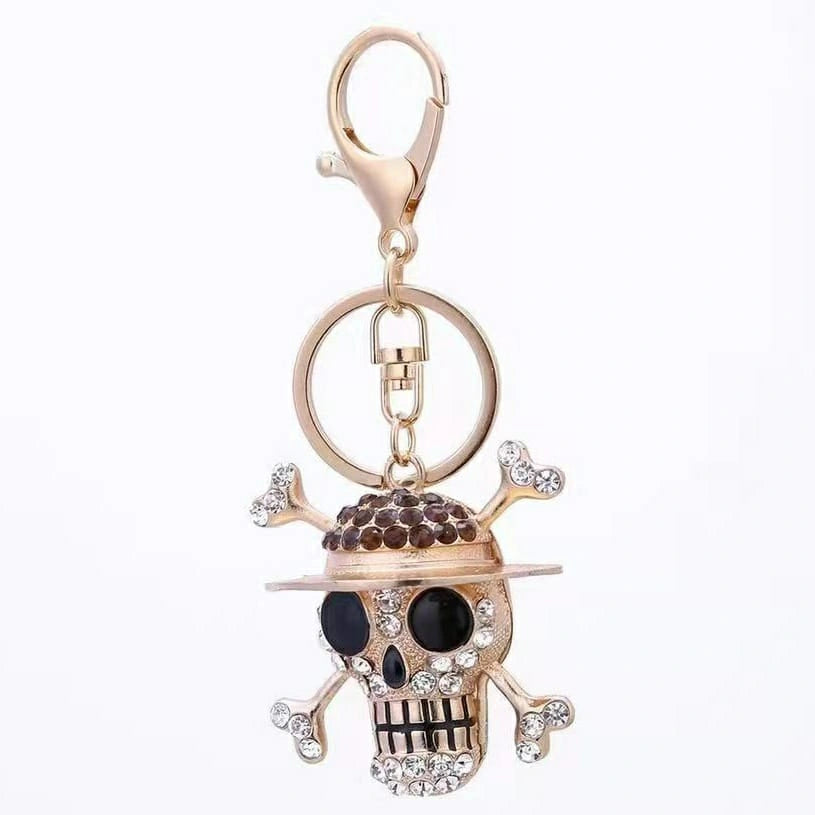 Crystal Skull Hat Keychain-كريستال الجمجمة قبعة المفاتيح-Auto-Emporio-Kuwait.0