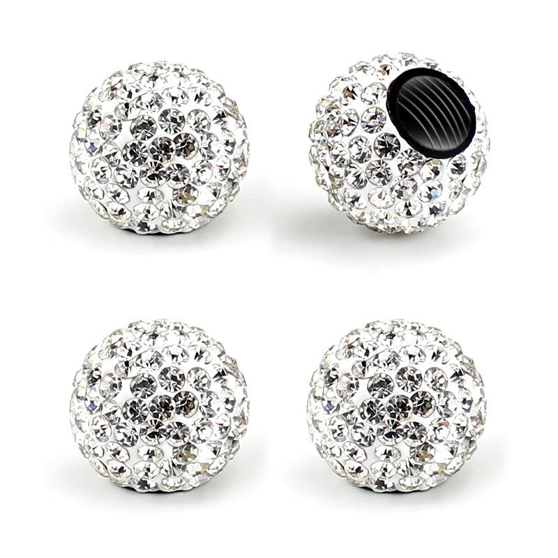 Crystal Tire Valve Caps (4 pcs)-أغطية صمامات الإطارات الكريستالية (4 قطع)-Auto-Emporio-Kuwait.0