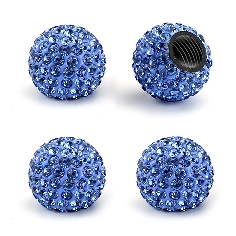 Crystal Tire Valve Caps (4 pcs)-أغطية صمامات الإطارات الكريستالية (4 قطع)-Auto-Emporio-Kuwait.0