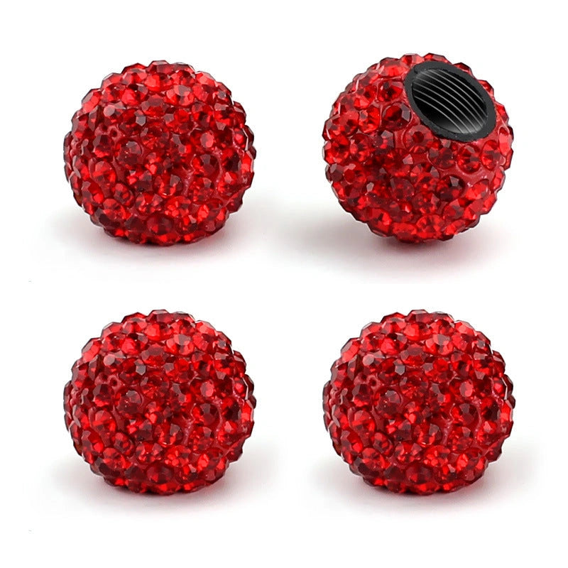 Crystal Tire Valve Caps (4 pcs)-أغطية صمامات الإطارات الكريستالية (4 قطع)-Auto-Emporio-Kuwait.0