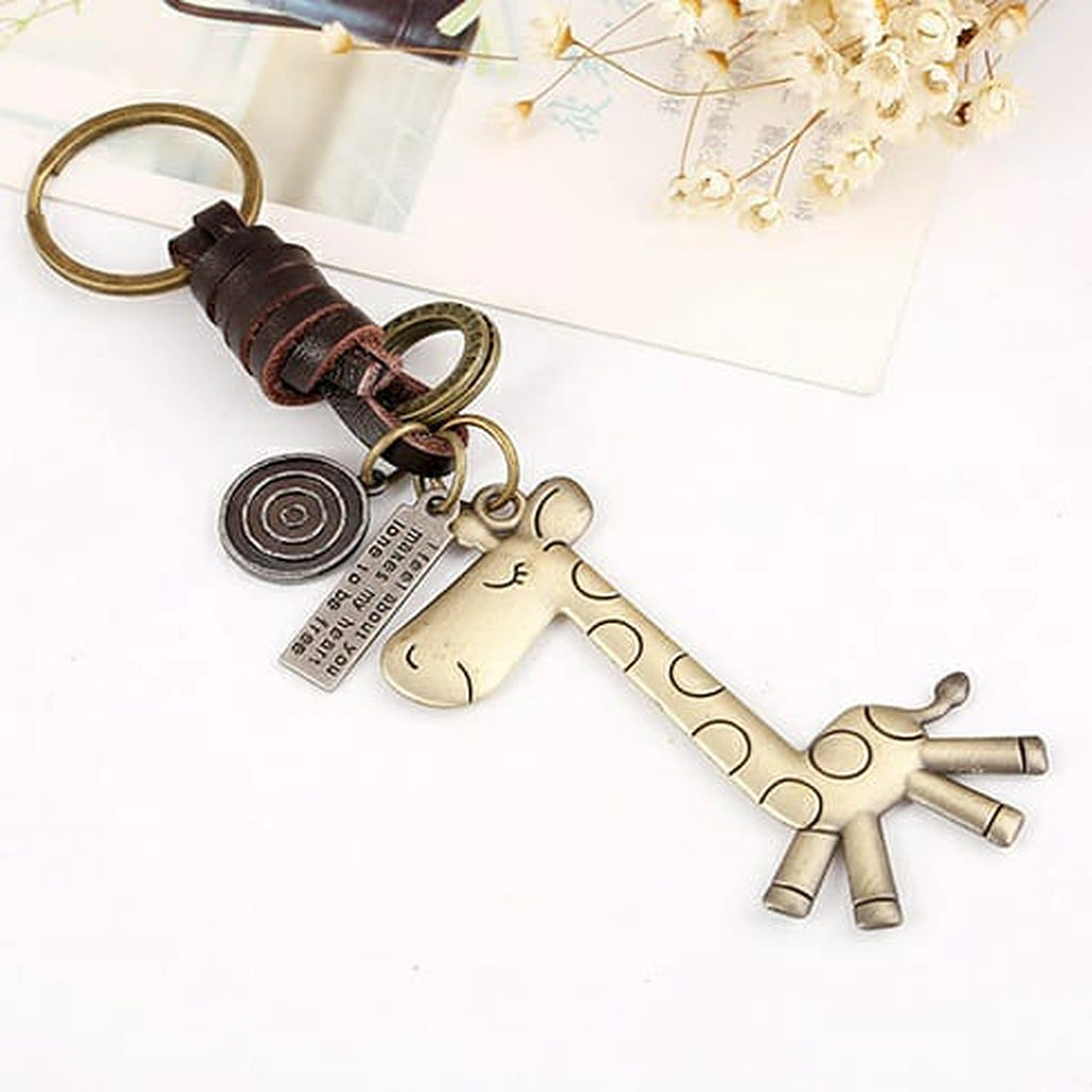 Cute Giraffe Keychain-لطيف الزرافة المفاتيح-Auto-Emporio-Kuwait.0