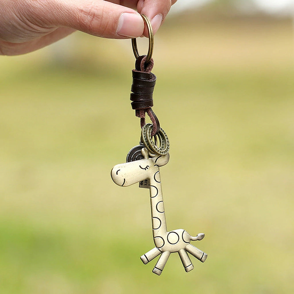 Cute Giraffe Keychain-لطيف الزرافة المفاتيح-Auto-Emporio-Kuwait.0