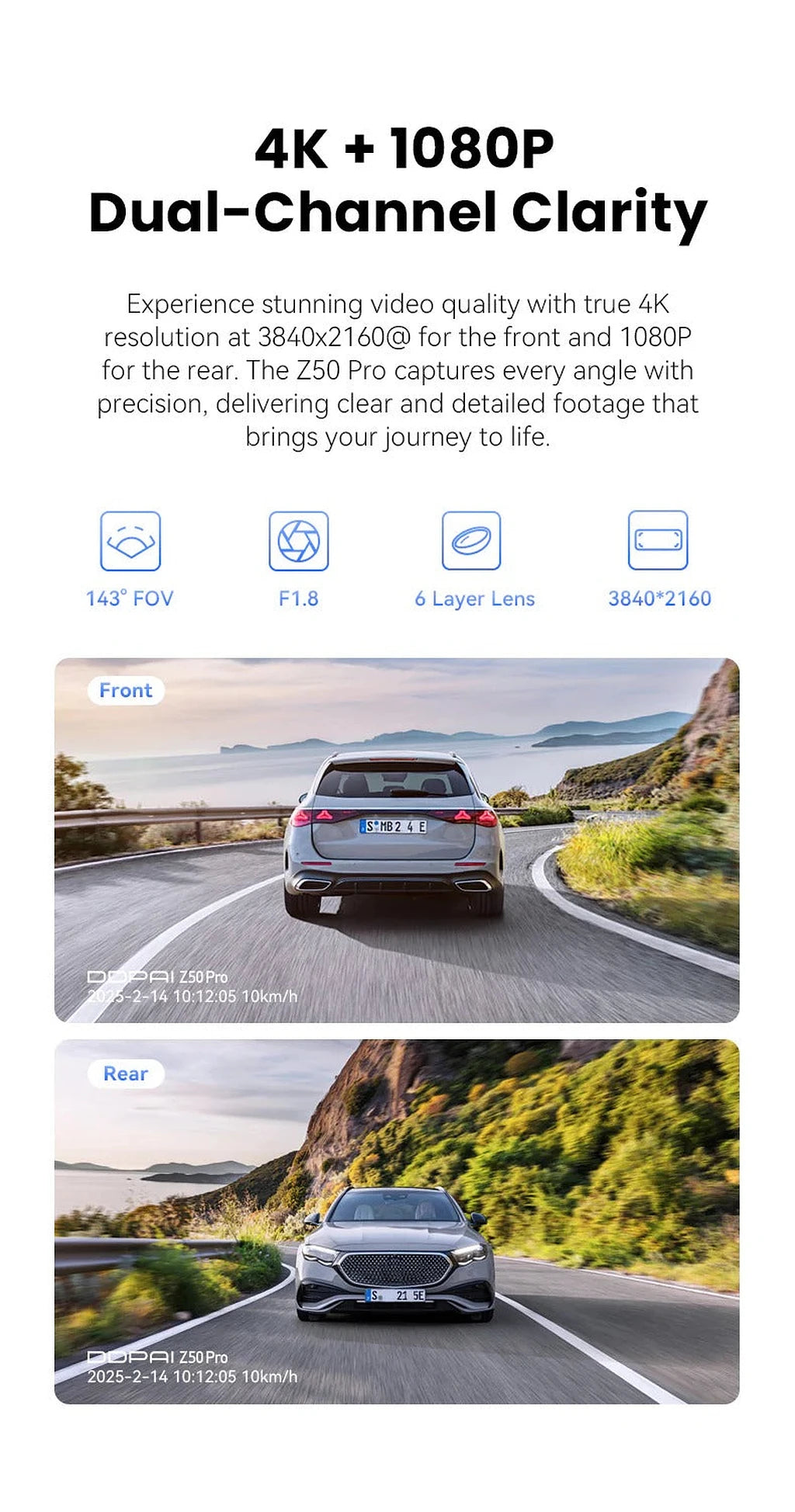 DDPAI Z50 PRO 4K Dash Cam-كاميرا داش DDPAI Z50 PRO 4K-Auto-Emporio-Kuwait.0