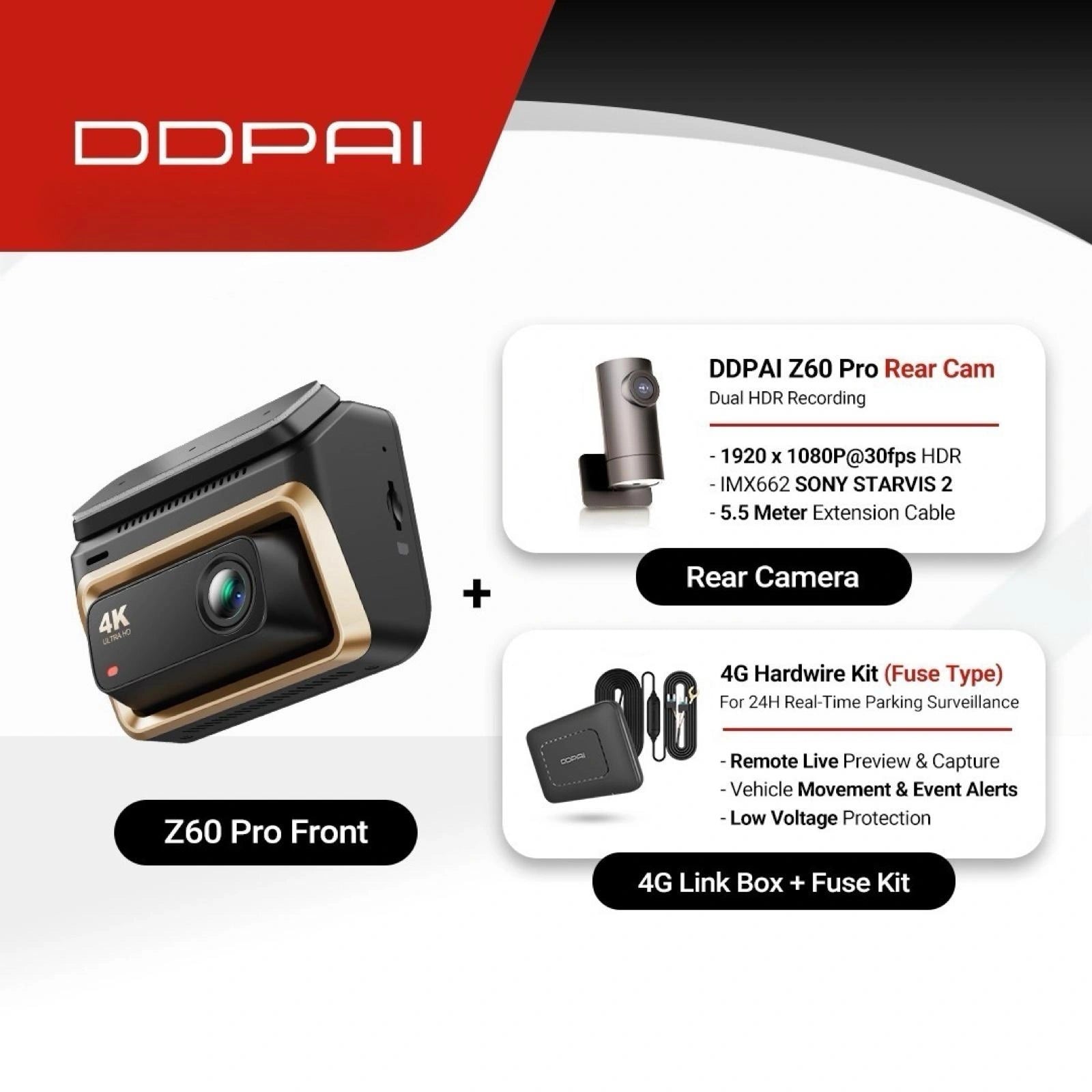 DDPAI Z60 PRO Dash Cam-DDPAI Z60 PRO داش كام-Auto-Emporio-Kuwait.0