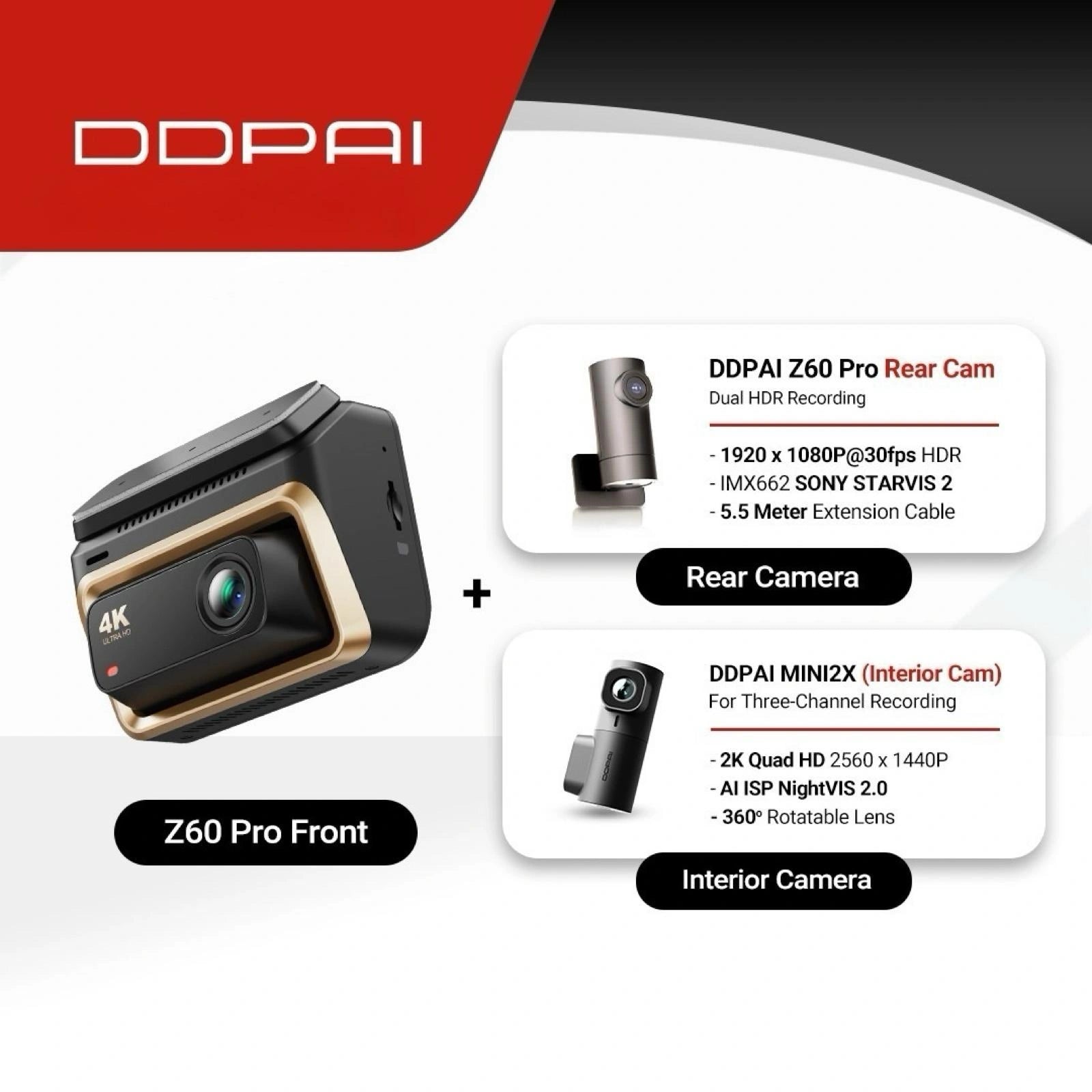 DDPAI Z60 PRO Dash Cam-DDPAI Z60 PRO داش كام-Auto-Emporio-Kuwait.0