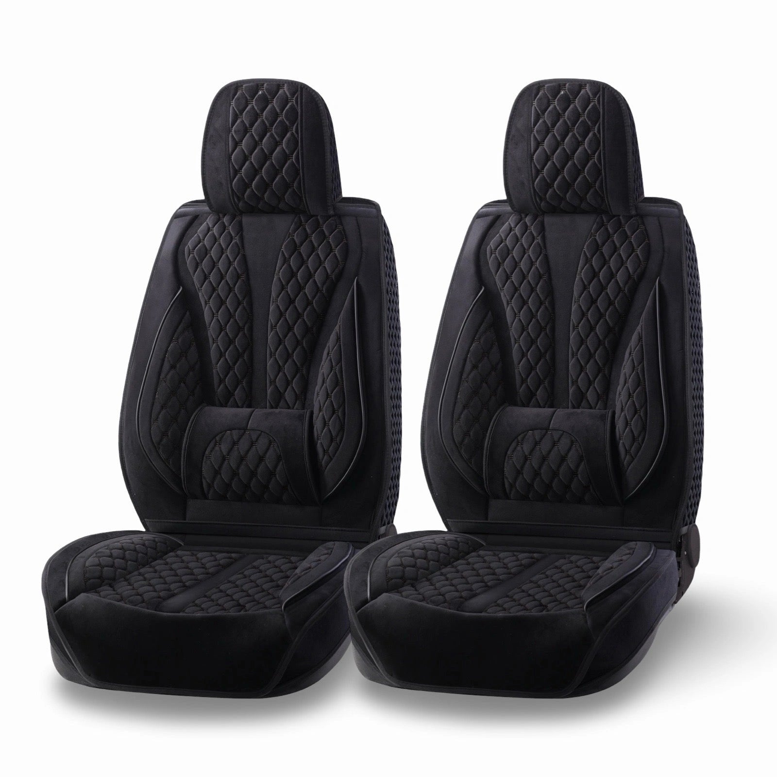 Delux Fabric Seat Cushions (2 pcs)-وسائد مقعد قماش ديلوكس (2 قطعة)-Auto-Emporio-Kuwait.0