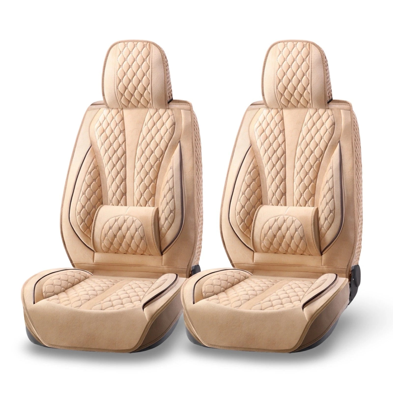 Delux Fabric Seat Cushions (2 pcs)-وسائد مقعد قماش ديلوكس (2 قطعة)-Auto-Emporio-Kuwait.0