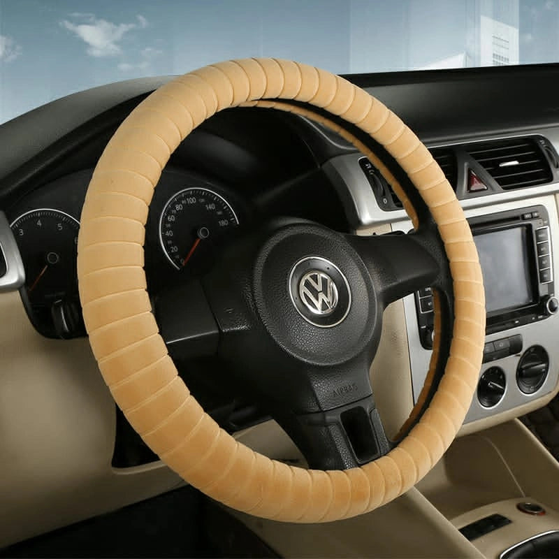 Delux Velvet Steering Wheel Covers M007 (Medium)-أغطية عجلة القيادة ديلوكس مخملية M007 (متوسطة)-Auto-Emporio-Kuwait.0