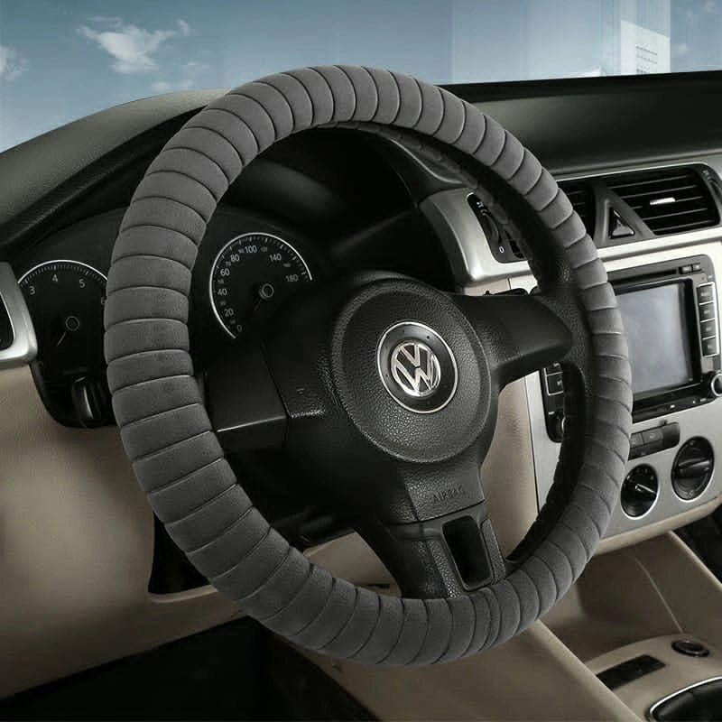 Delux Velvet Steering Wheel Covers M007 (Medium)-أغطية عجلة القيادة ديلوكس مخملية M007 (متوسطة)-Auto-Emporio-Kuwait.0