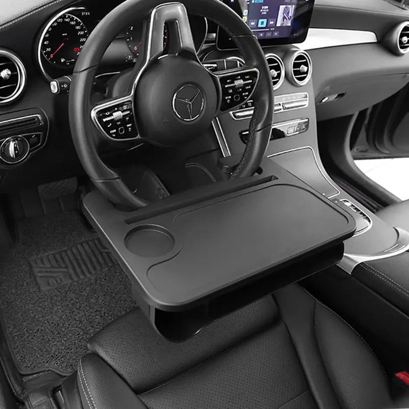 Dual Food Tray with Gap Filler and Cup Holder-صينية طعام مزدوجة مع حشوة للفجوات وحامل أكواب-Auto-Emporio-Kuwait.0