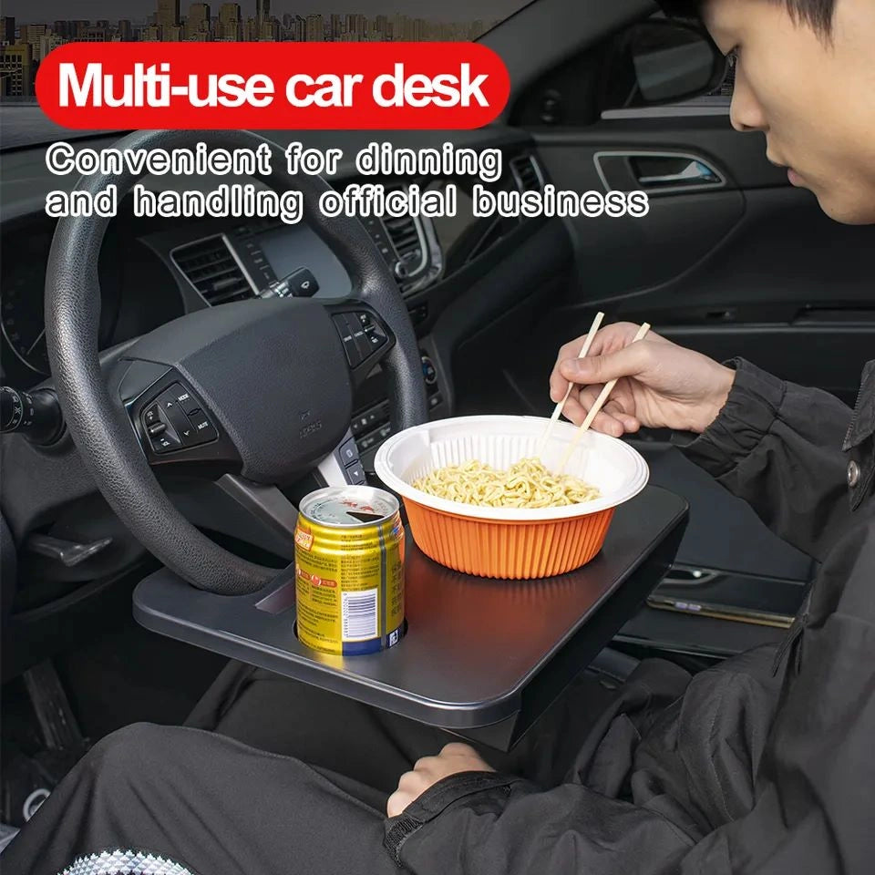 Dual Food Tray with Gap Filler and Cup Holder-صينية طعام مزدوجة مع حشوة للفجوات وحامل أكواب-Auto-Emporio-Kuwait.0