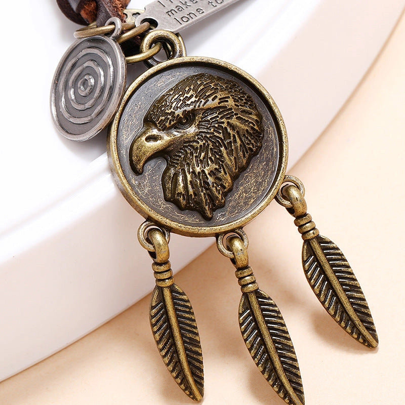 Eagle Dream Catcher Keychain-سلسلة مفاتيح صائدة الأحلام النسر-Auto-Emporio-Kuwait.0