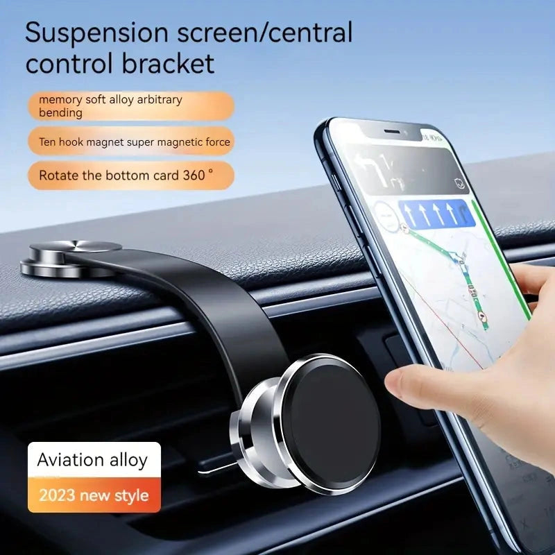 F146 Metal Flexible Magnetic Mobile Holder-F146 حامل موبايل مغناطيسي معدني مرن-Auto-Emporio-Kuwait.0