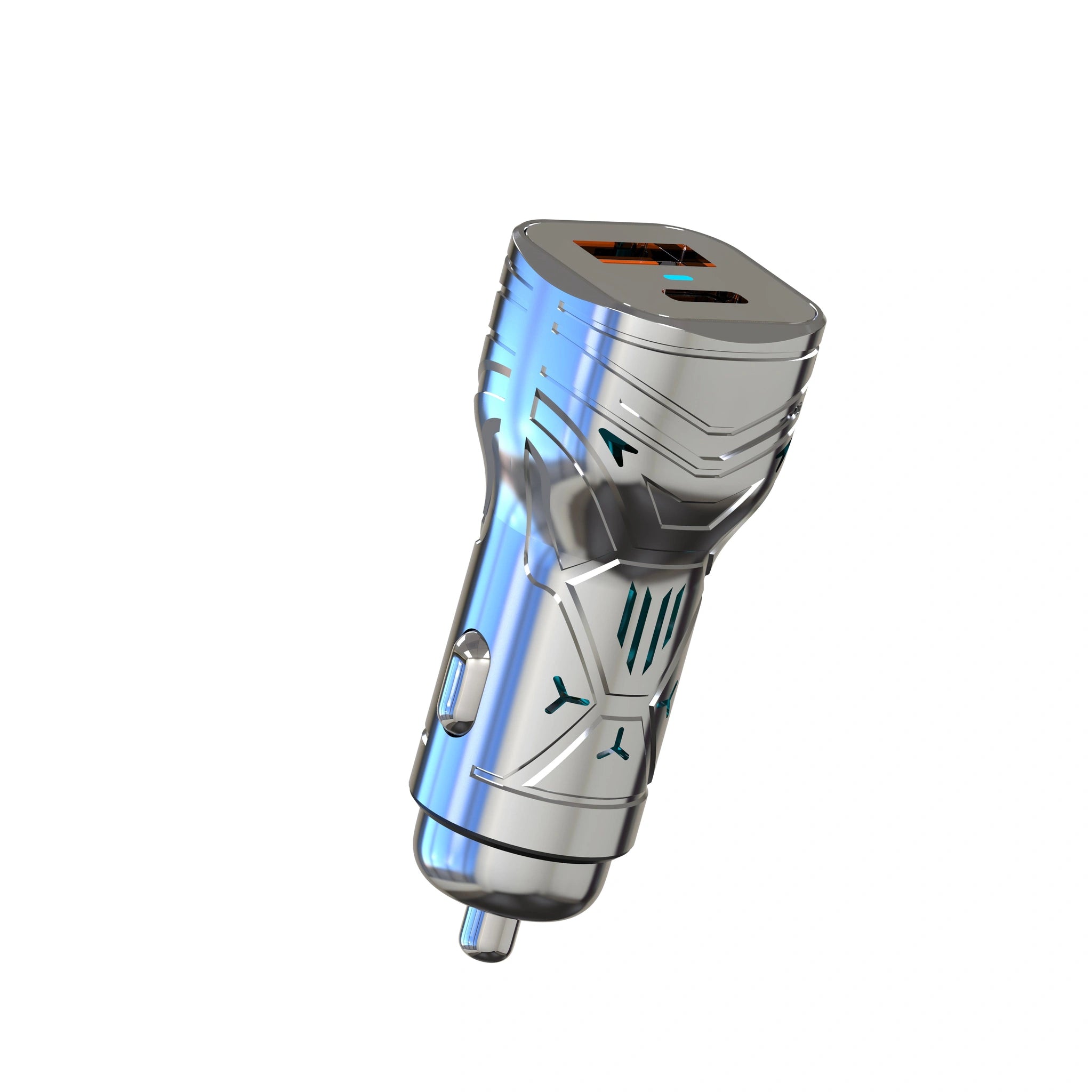 Fast Charging Car Charger with 3-in-1 Cable-شاحن سيارة سريع الشحن مع كابل 3 في 1-Auto-Emporio-Kuwait.0