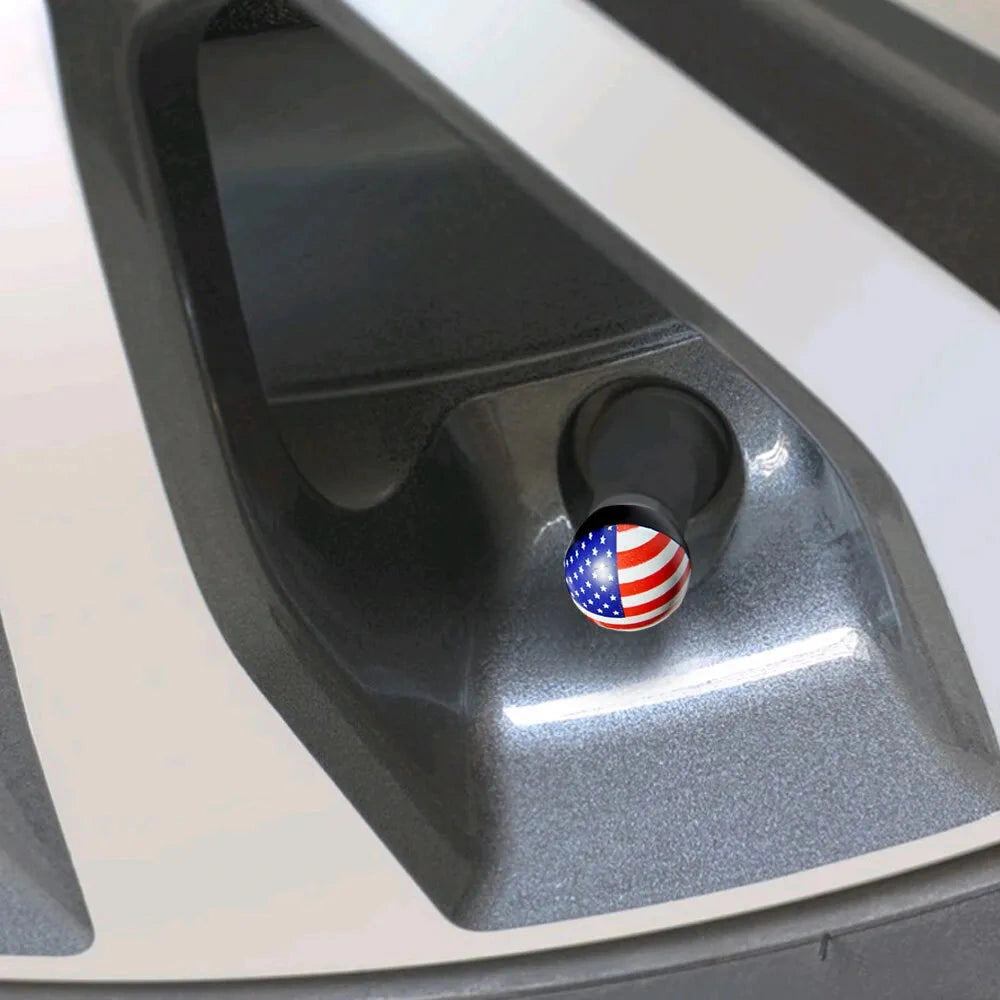Flag Tire Valve Caps (4 pcs)-أغطية صمامات إطارات فلاج (4 قطع)-Auto-Emporio-Kuwait.0