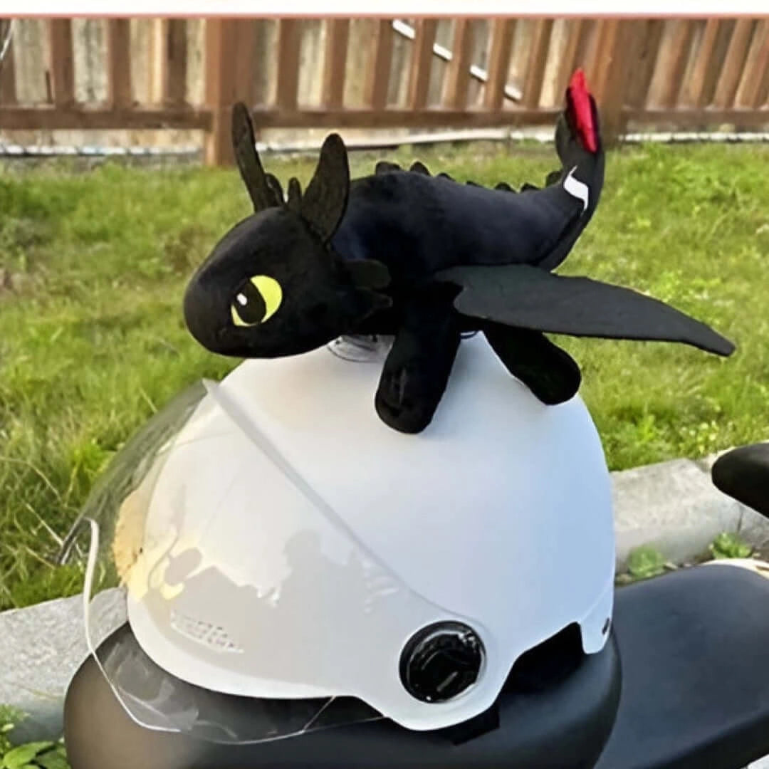 Flying Night Fury Toothless Dragon Plush Doll-دمية تنين فلاينج نايت فيوري بدون أسنان من القطيفة-Auto-Emporio-Kuwait.0