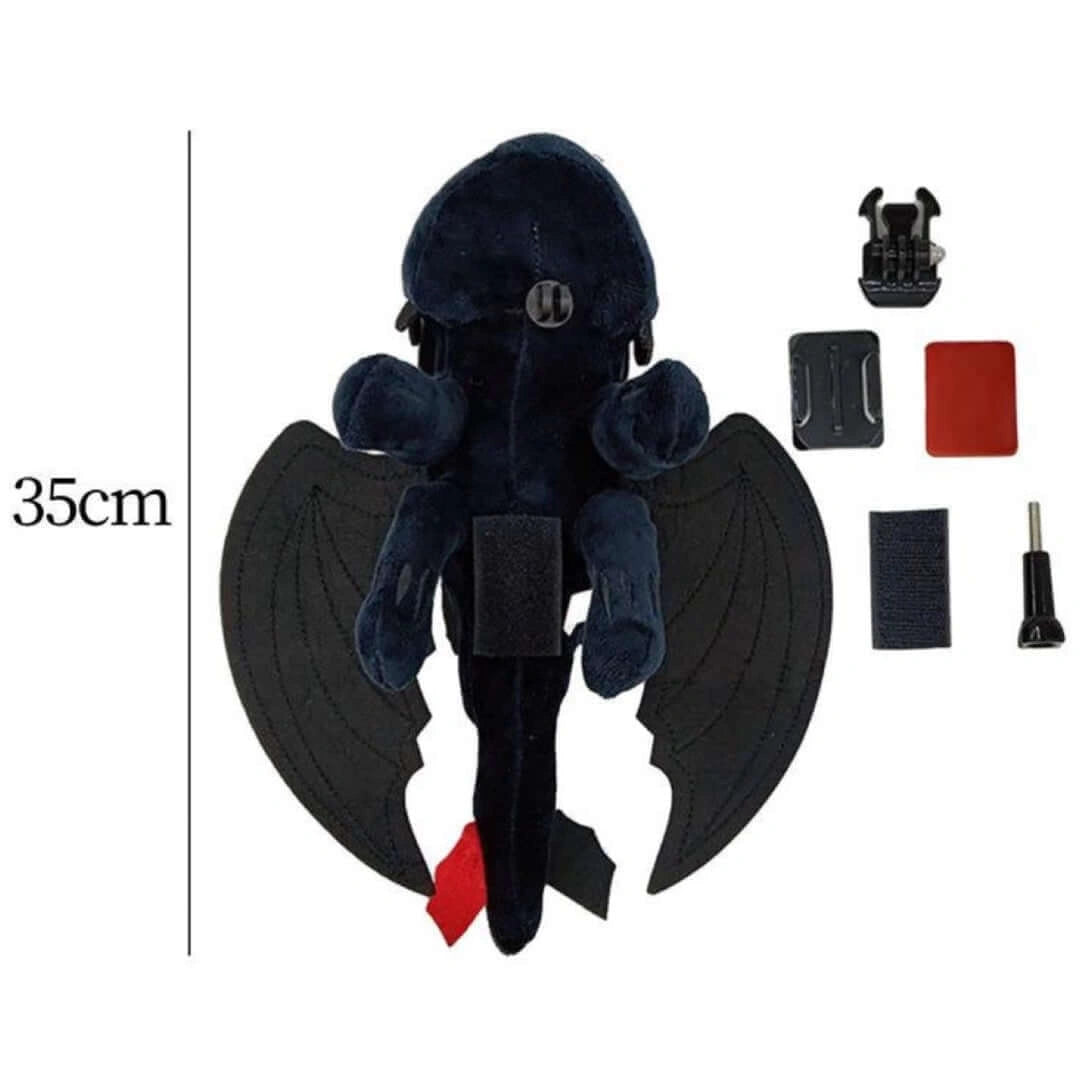 Flying Night Fury Toothless Dragon Plush Doll-دمية تنين فلاينج نايت فيوري بدون أسنان من القطيفة-Auto-Emporio-Kuwait.0