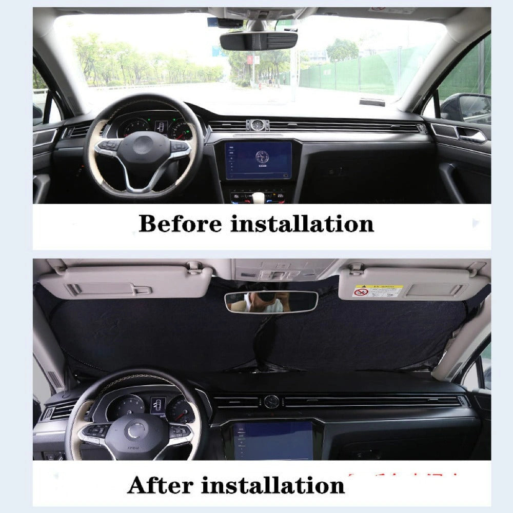 Foldable Silver Sunshade-مظلة فضية قابلة للطي-Auto-Emporio-Kuwait.0