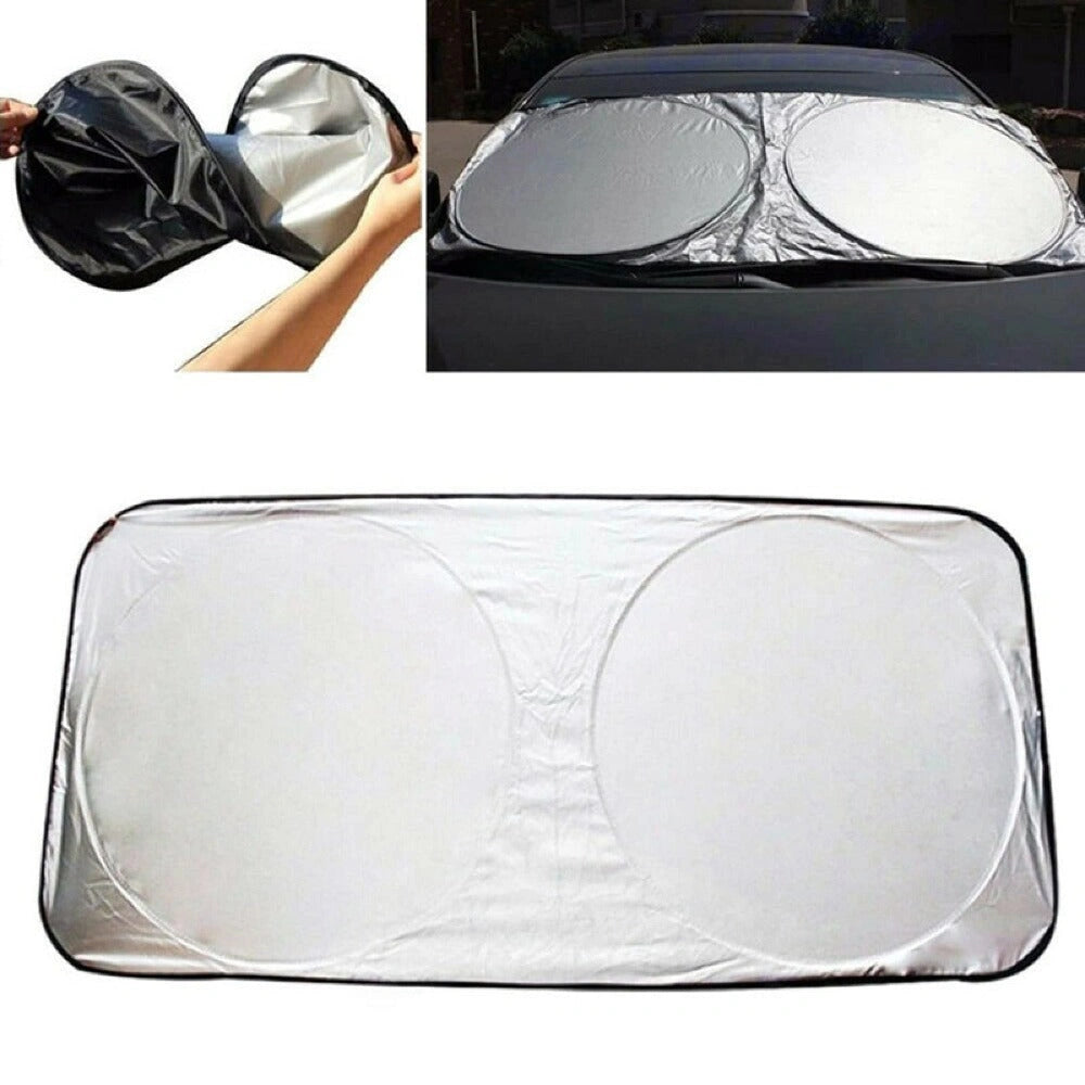 Foldable Silver Sunshade-مظلة فضية قابلة للطي-Auto-Emporio-Kuwait.0