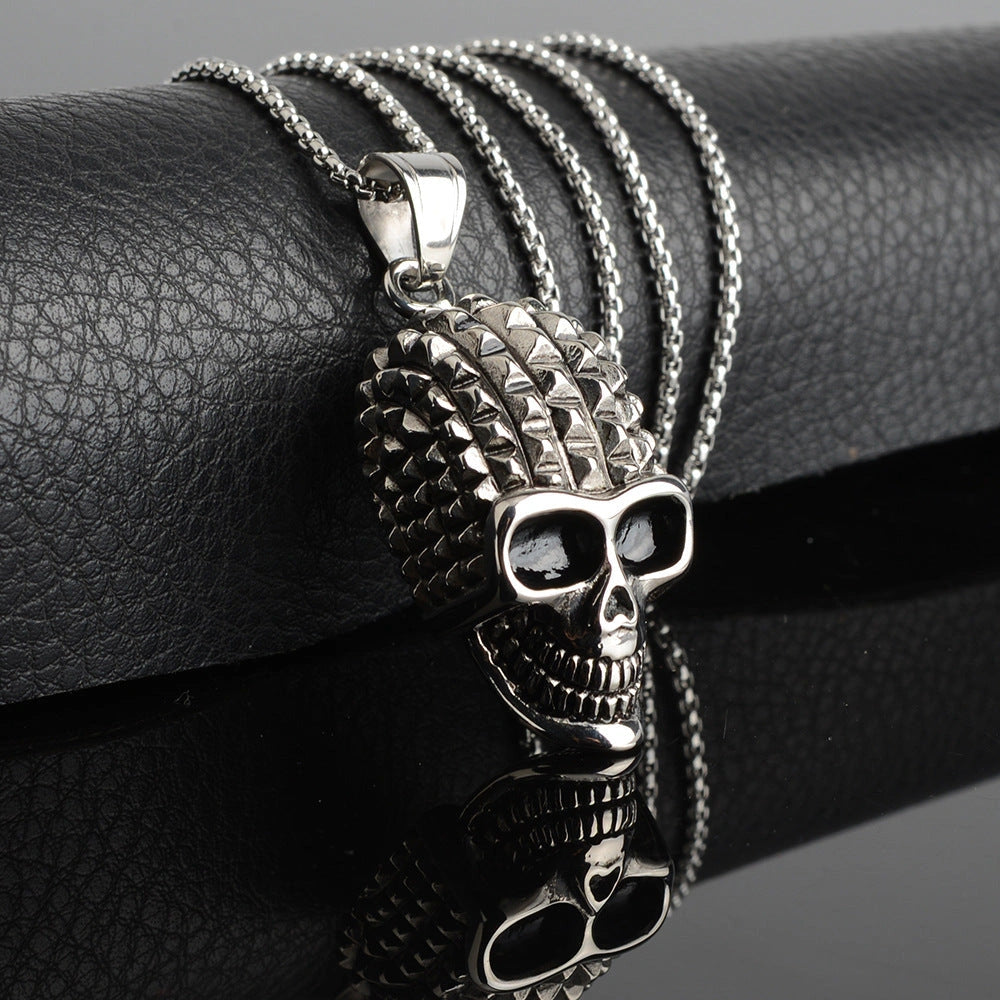 Gothic Skull Pendant-قلادة الجمجمة القوطية-Auto-Emporio-Kuwait.0