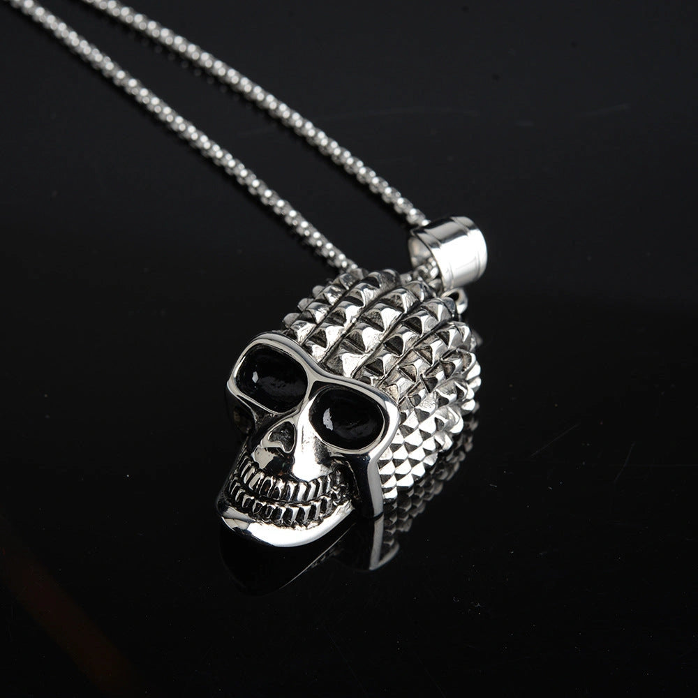 Gothic Skull Pendant-قلادة الجمجمة القوطية-Auto-Emporio-Kuwait.0