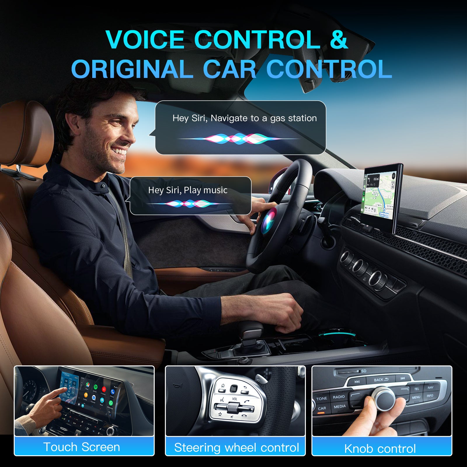 CARBITLINK USB Dongle with Wireless CarPlay Android Auto 3