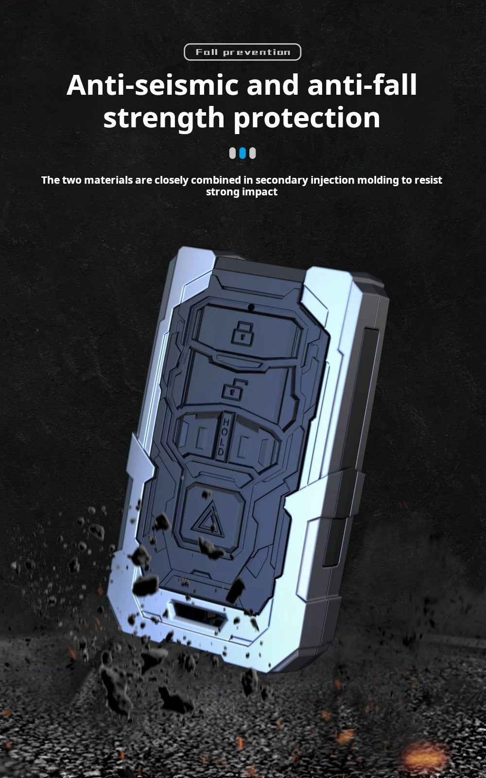 HONDA Zinc Alloy Key Remote Cover with two keychains-غطاء جهاز التحكم عن بعد لمفتاح سبائك الزنك من هوندا مع سلسلتي مفاتيح-Auto-Emporio-Kuwait.0