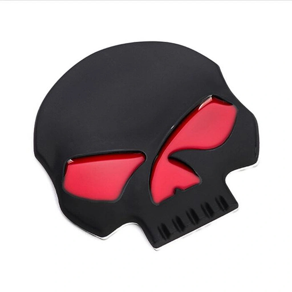 Half Skull Badge Sticker-ملصق شارة نصف جمجمة-Auto-Emporio-Kuwait.0
