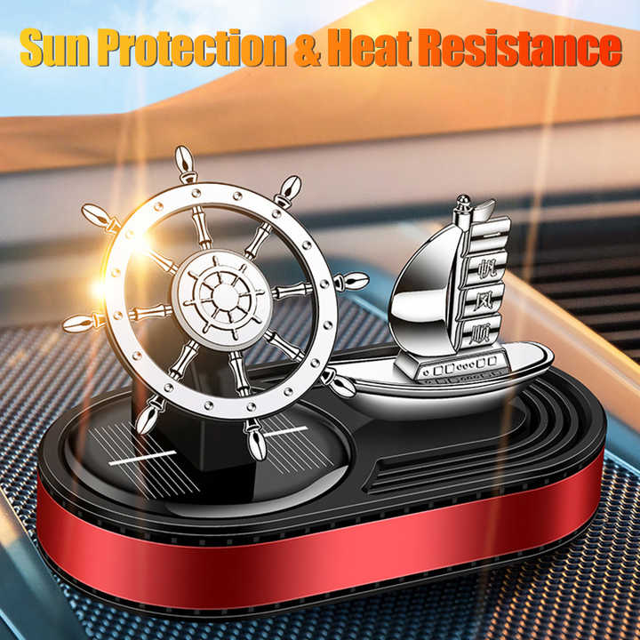 Solar Energy Rotating Car Dashboard Air Freshener