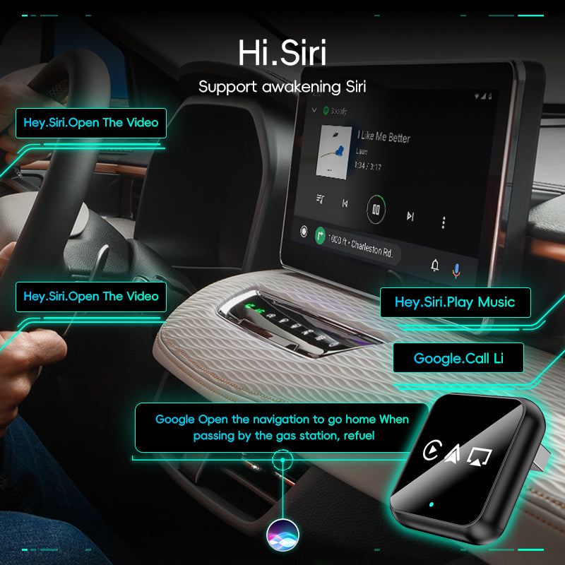 4-in-1 Wireless CarPlay & Android Auto Adapter with AirPlay & Screen Mirroring 6