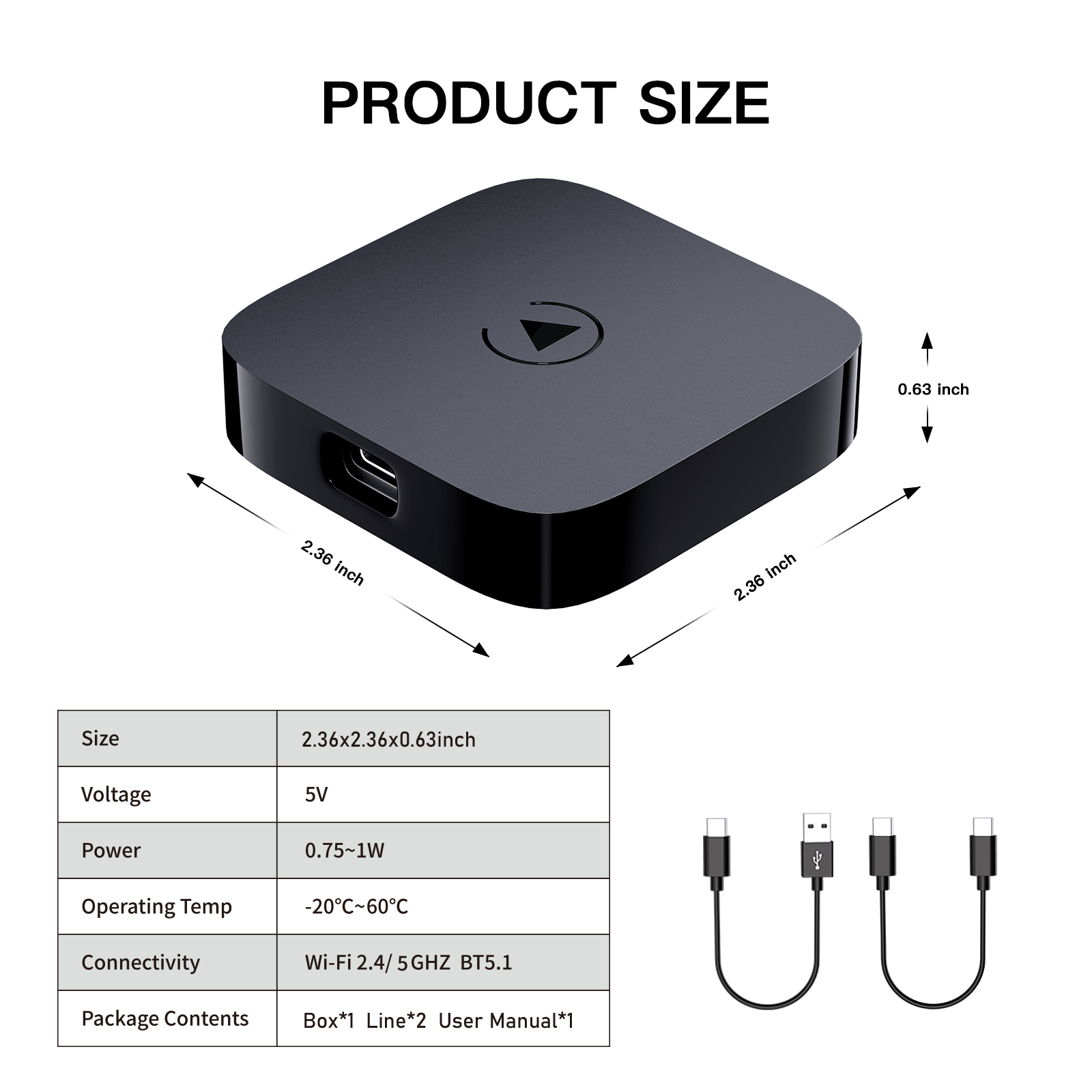 CARBITLINK USB Dongle with Wireless CarPlay Android Auto 7