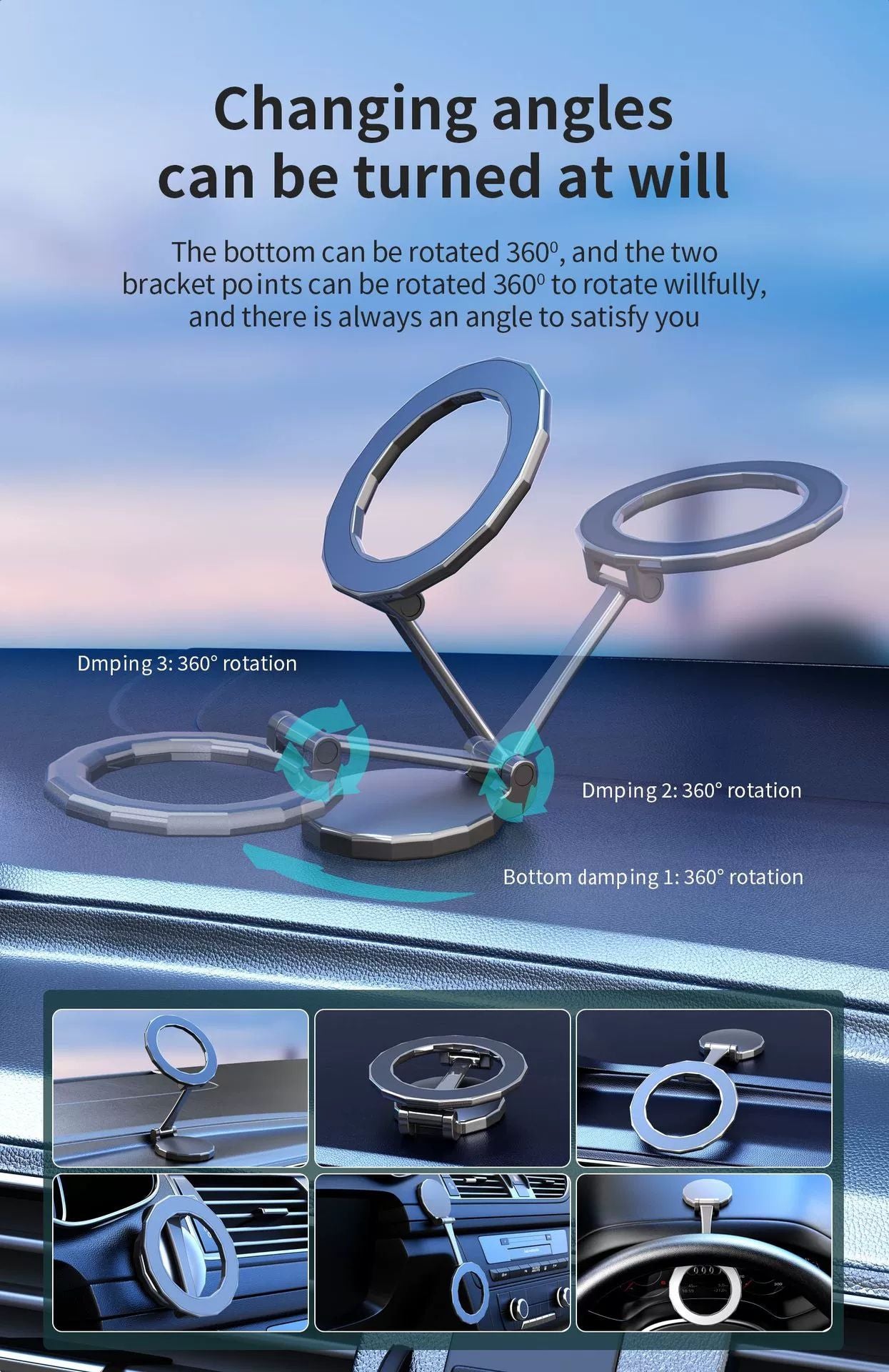 H820 Magsafe Magnetic Car Mobile Holder