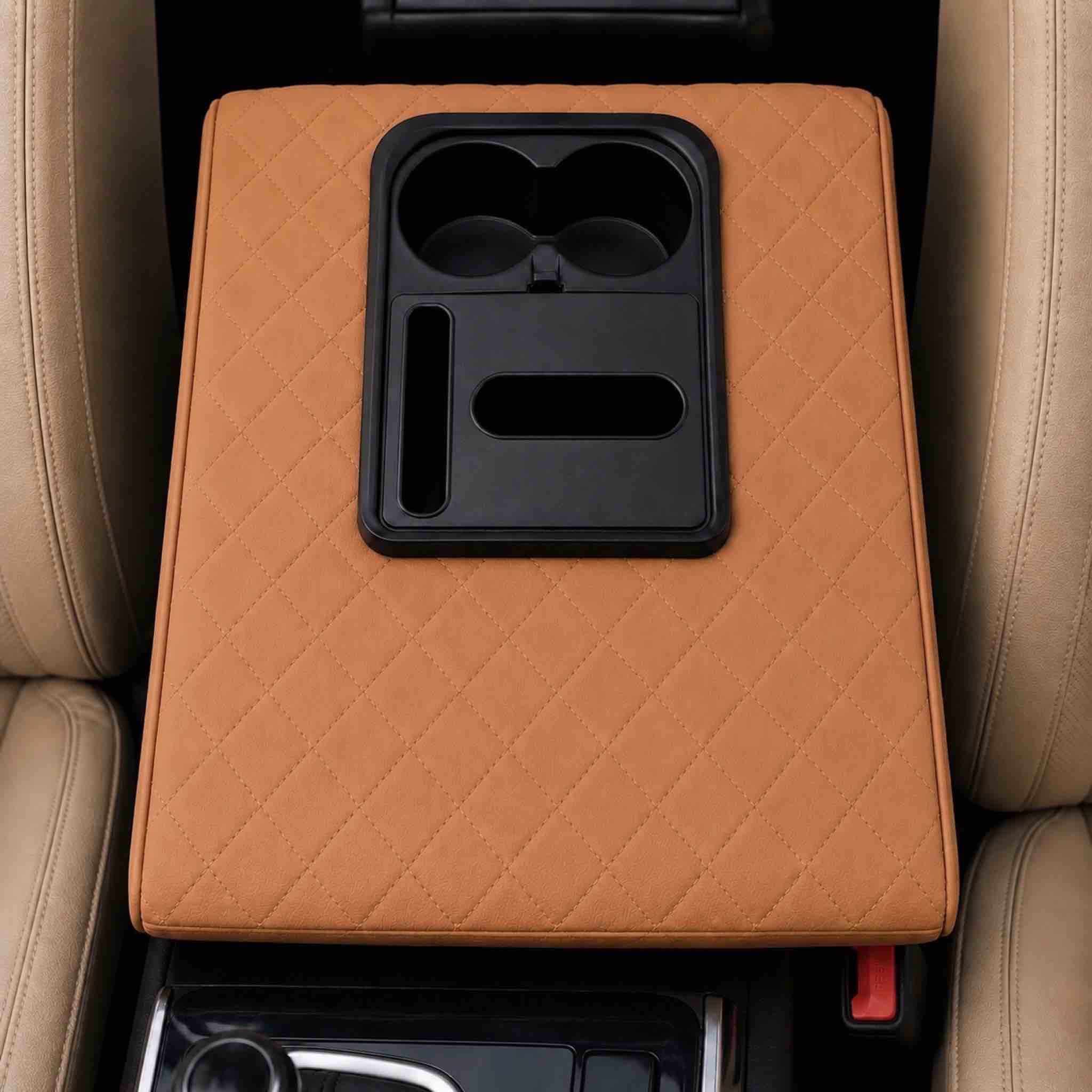 Wide Armrest with Cup Holder for Tahoe, Yukon, Patrol, Landcruiser SUVs 2