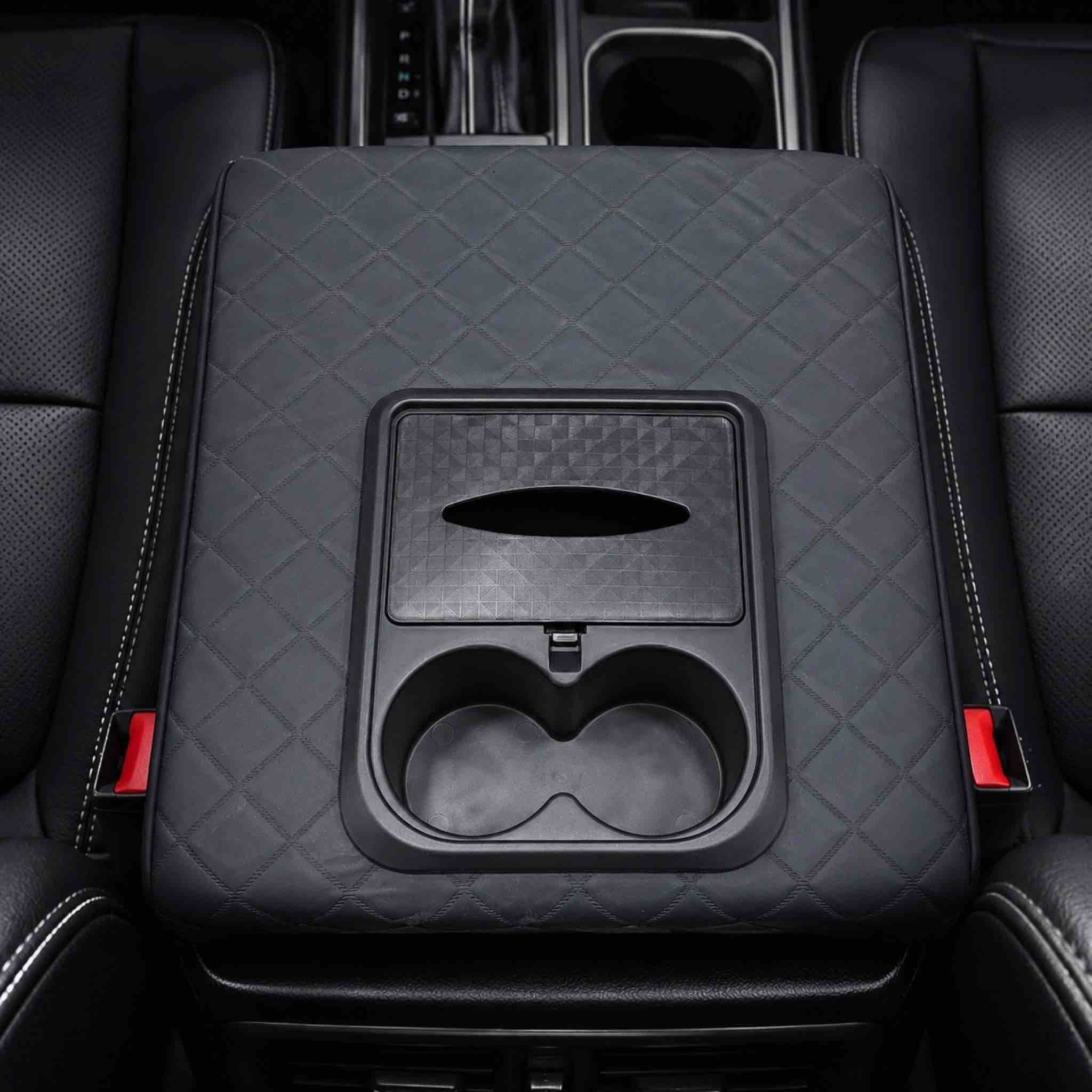 Wide Armrest with Cup Holder for Tahoe, Yukon, Patrol, Landcruiser SUVs 3