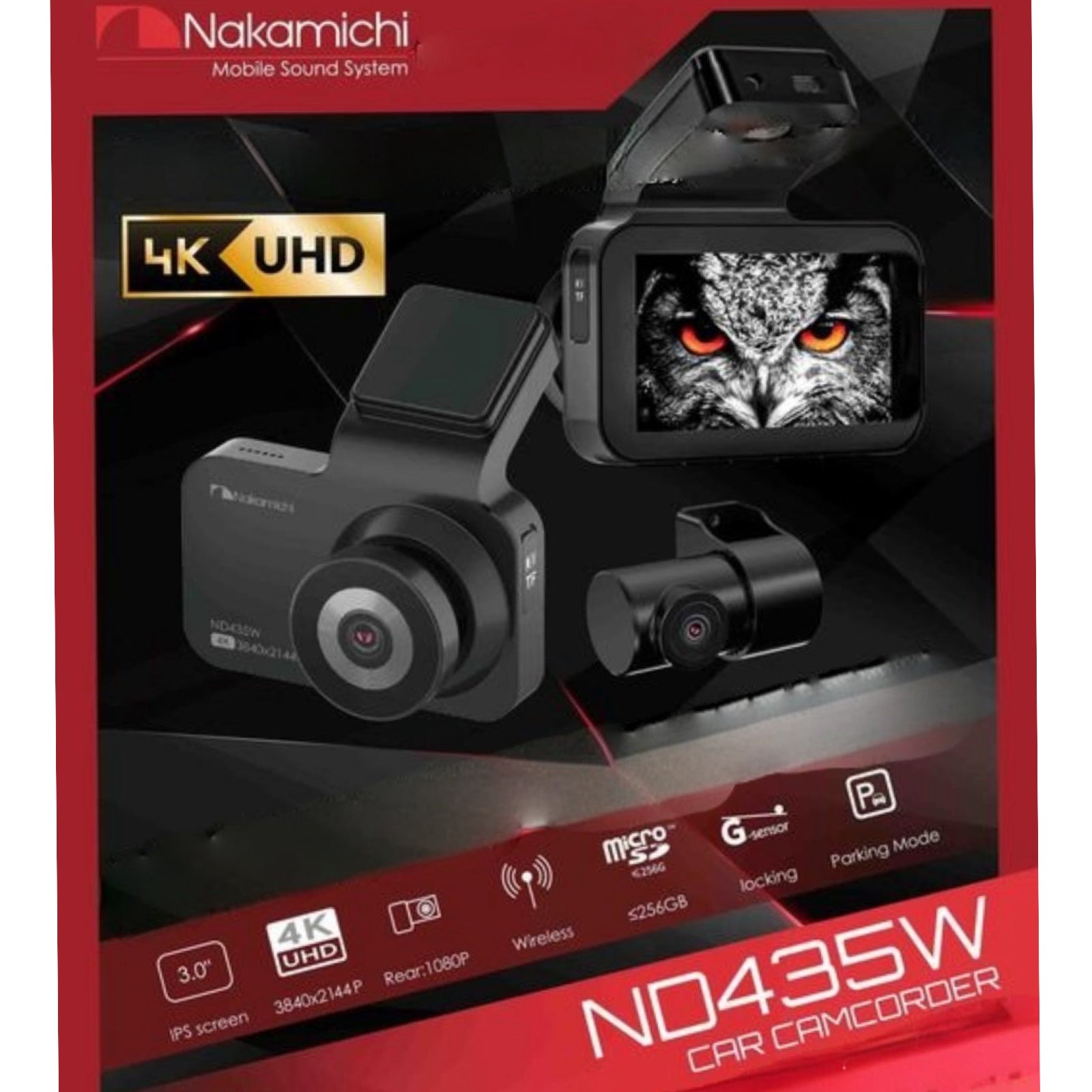 Nakamichi ND435W 4K UHD Dash Cam