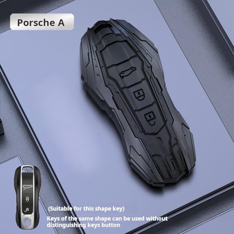 PORSCHE Zinc Alloy Key Remote Cover with two keychains