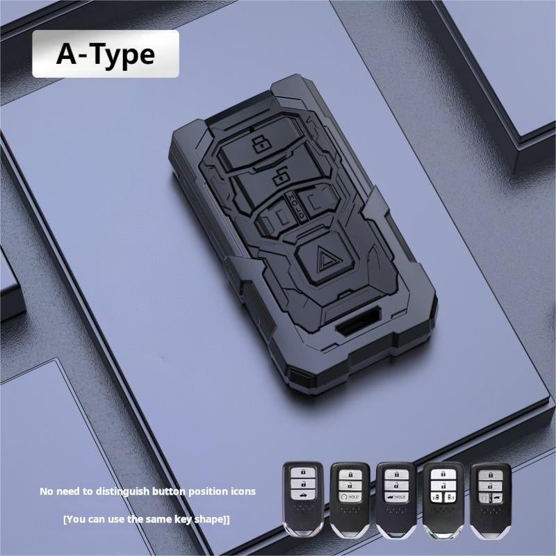 HONDA Zinc Alloy Key Remote Cover with two keychains