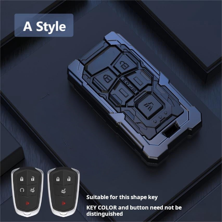 CADILLAC Zinc Alloy Key Remote Cover with two keychains