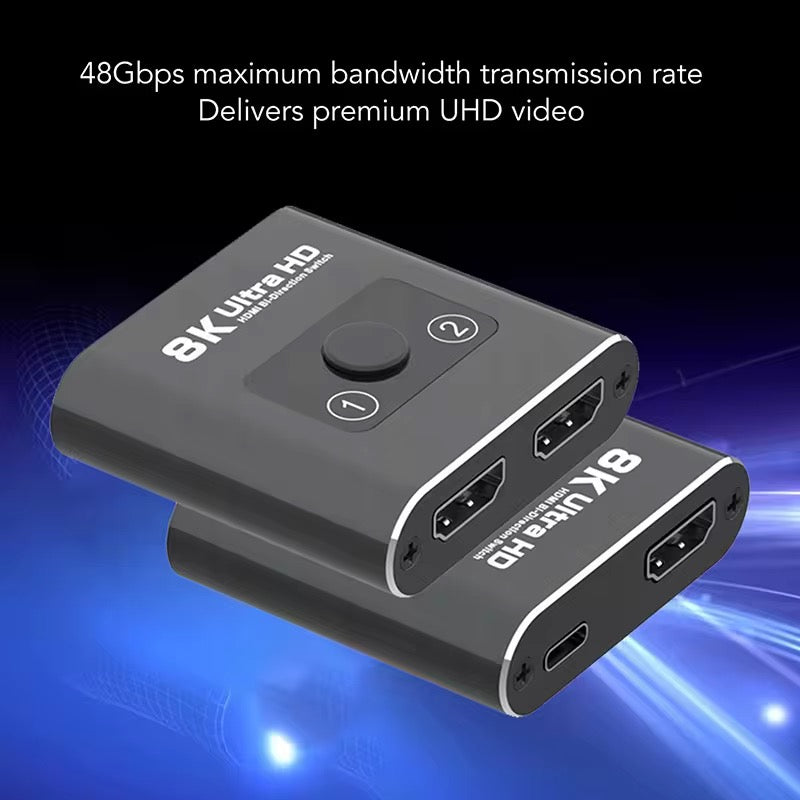 8K HDMI 2.1 Bi-Directional Switch for Dual Rear Screens 2