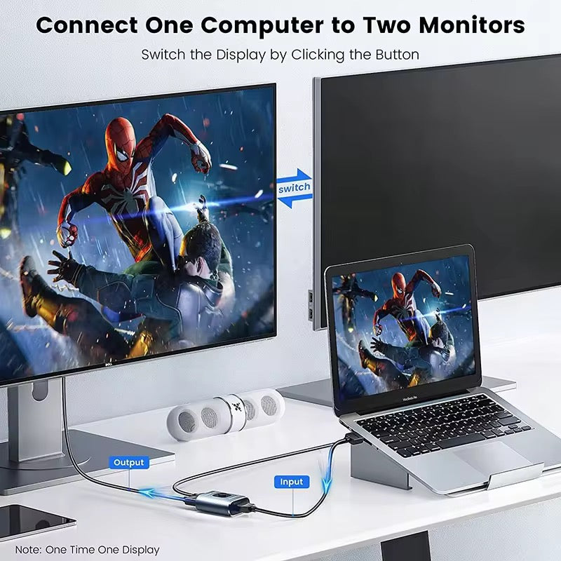 8K HDMI 2.1 Bi-Directional Switch for Dual Rear Screens 3